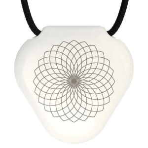 תליון קיו לינק אקרילי SRT3 לבן פרח הלוטוס | Q-Link Acrylic SRT-3 Pendants