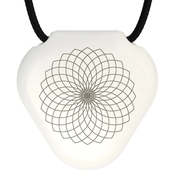 תליון קיו לינק אקרילי SRT3 לבן פרח הלוטוס | Q-Link Acrylic SRT-3 Pendants