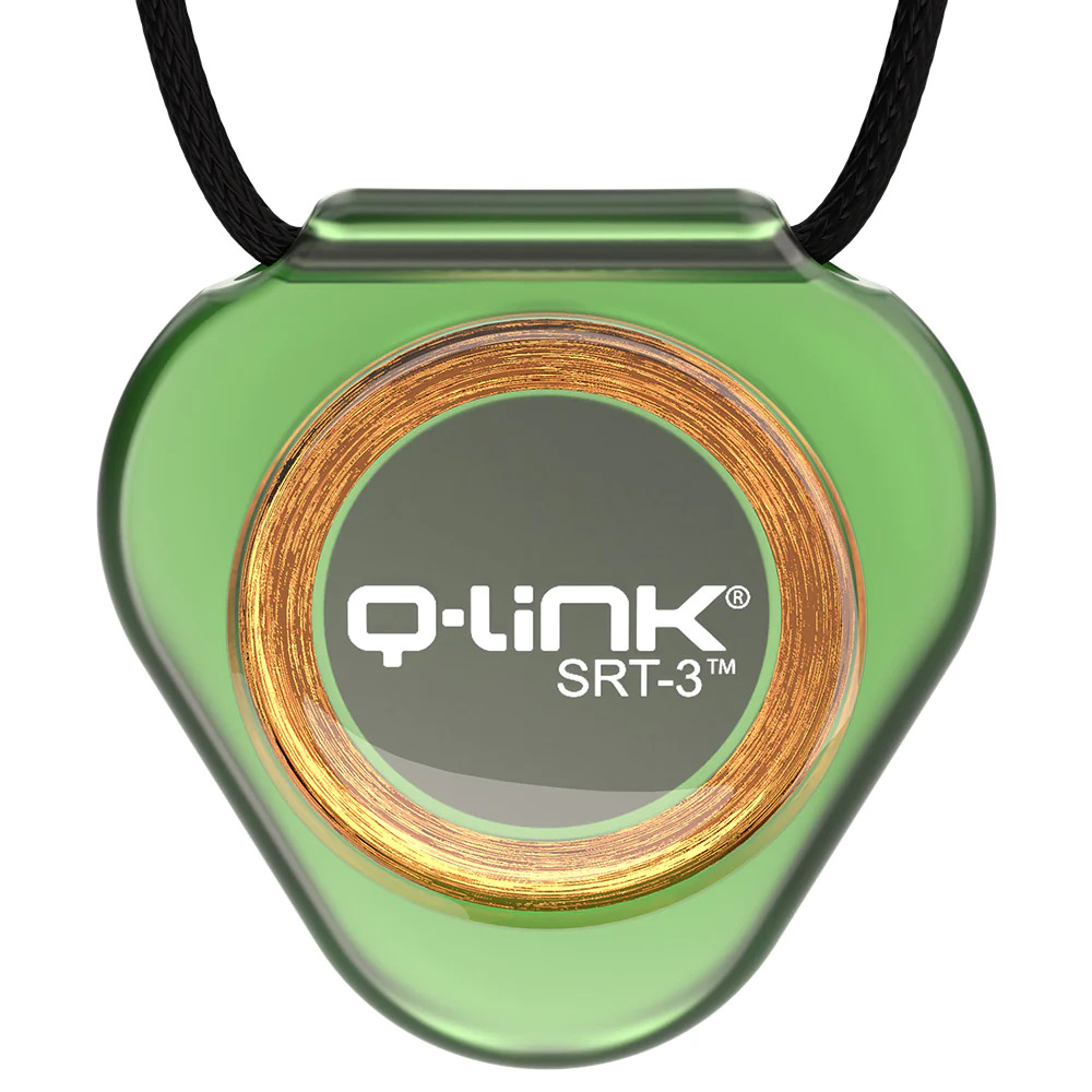 תליון קיו לינק אקרילי SRT3 אבן ירוקה שקוף | Q-Link Acrylic SRT-3 Pendants
